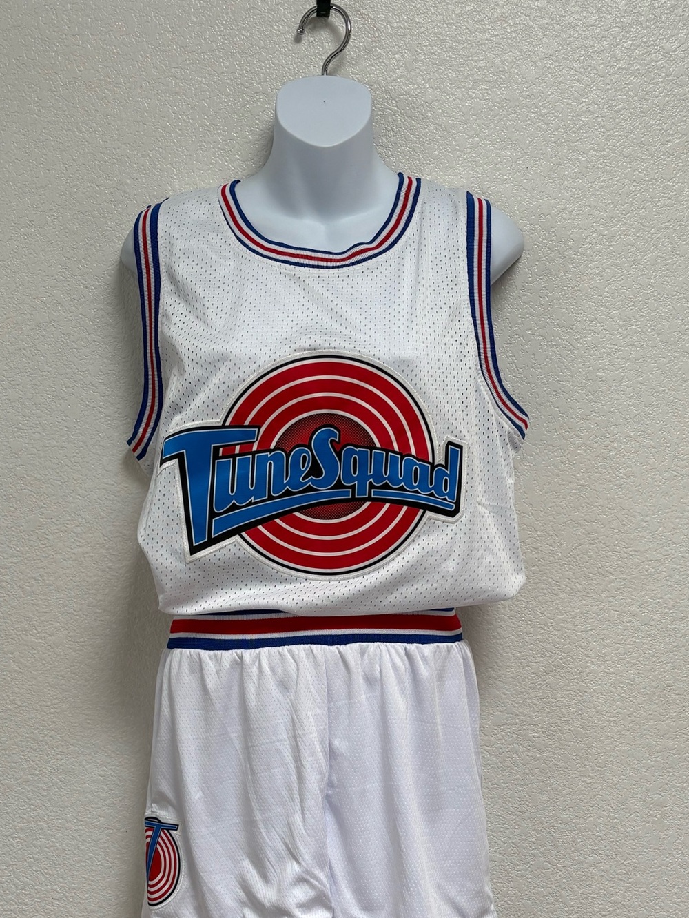 White Basketball Jersey and Shorts Set